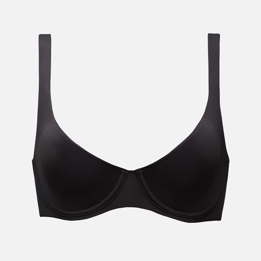 Cuup The Scoop Micro Bra In Black Size 32dd (E)